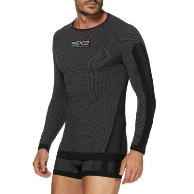 SIX2 TS2 funkční triko dl. rukáv (carbon černá) UNISEX