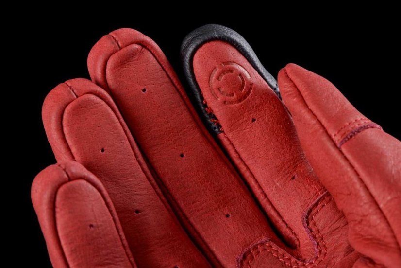 Rukavice na motorku Furygan TD Vintage Lady D3O (vínové) dámské