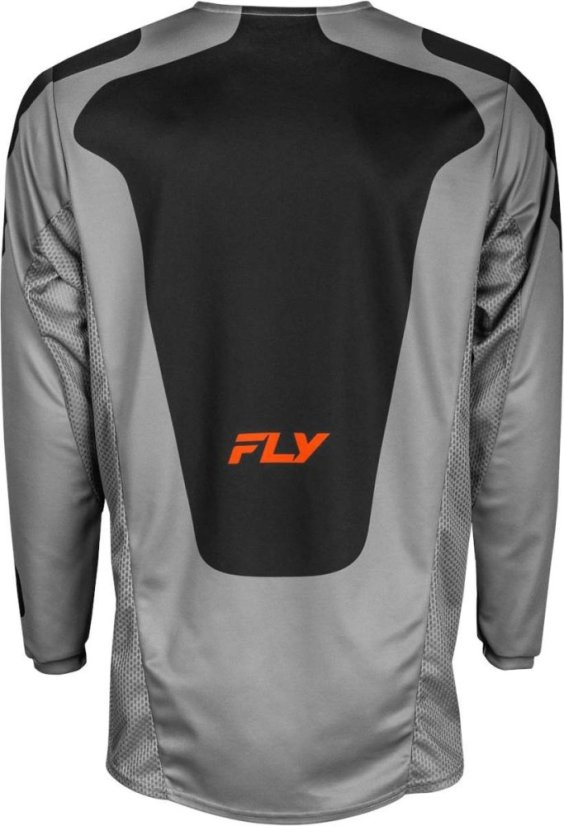Motokrosový dres FLY Racing Kinetic SYM (šedá/oranžová/černá)