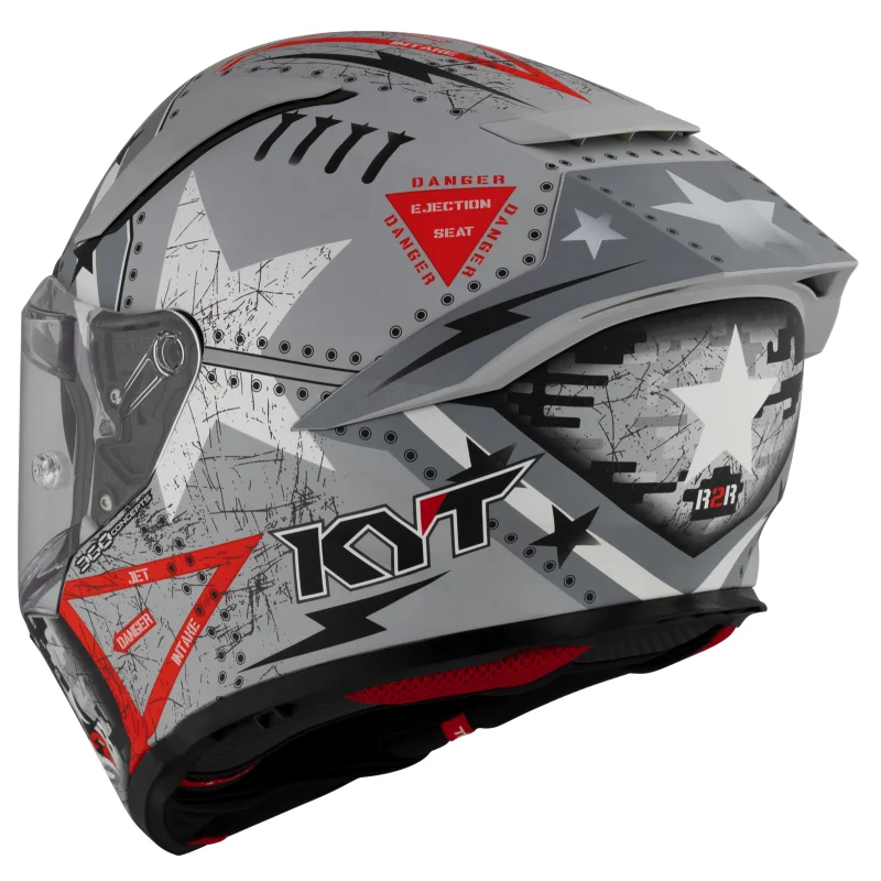 Moto přilba KYT R2R Assault (šedá)