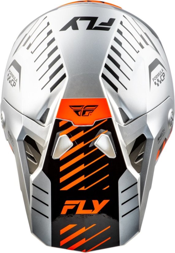 Přilba FLY Racing Formula CP Slice (šedá/oranžová/černá)