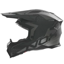 Motokrosová helma NOX N634 MX Gradiant (černá/stříbrná) mat