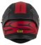 Moto přilba CASSIDA Orbit Multivers (černá/červená/šedá) matná