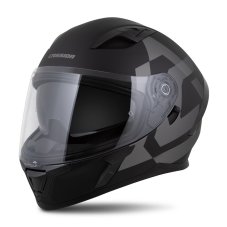 Moto přilba CASSIDA Orbit Grind (černá/šedá) matná
