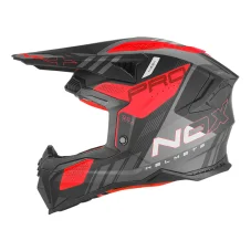 Motokrosová helma NOX N634 MX Storm (černá/červená) mat