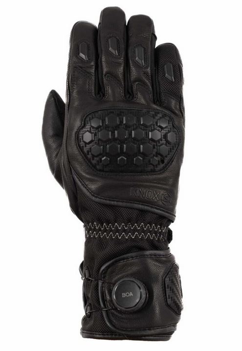Kožené rukavice KNOX Zero 4 voděodolné (černé)