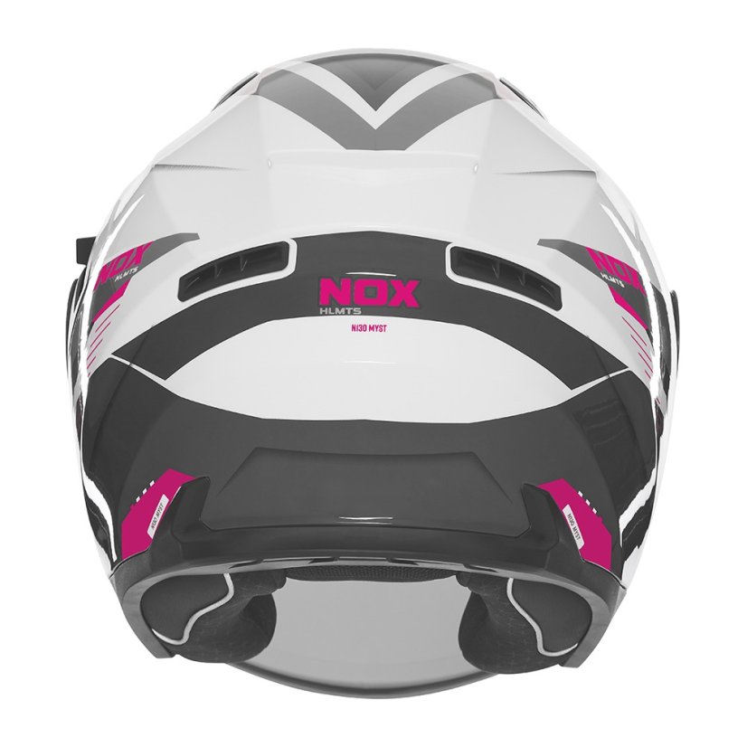 Moto přilba NOX N130 Myst Lady (bílá/růžová)