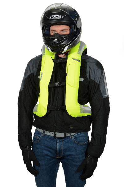 Moto airbagová vesta HELITE HiVis TURTLE 2 (žlutá fluo)