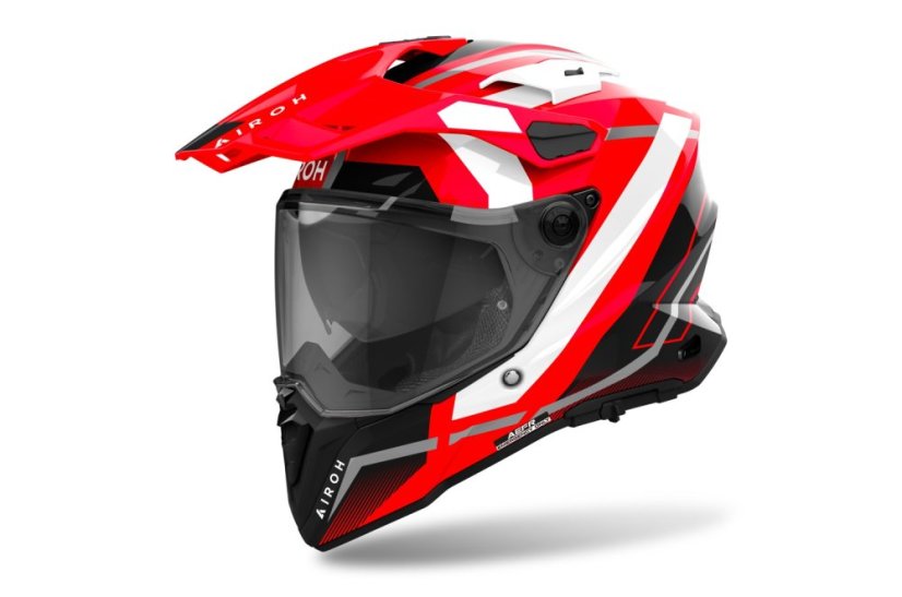 Enduro helma na motorku AIROH COMMANDER 2 MAVICK (lesklá červená)