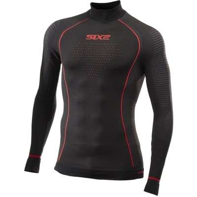 SIX2 TS3W CU zimní triko dl. rukáv s rolákem (černá) UNISEX