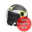 Moto přilba NOX N182 Round (černá matná/žlutá fluo) 2026