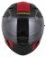Moto přilba CASSIDA Orbit Multivers (černá/červená/šedá) matná