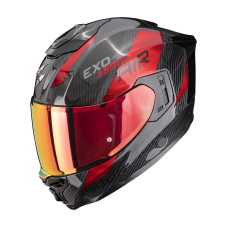 Moto přilba SCORPION EXO-1500 CARBON AIR  Platted (černá/červená)
