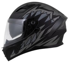 Moto přilba CASSIDA Orbit StriX (černá/šedá) matná