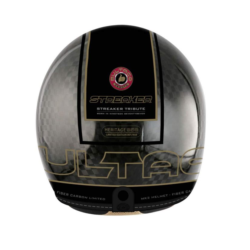Bultaco Helmet Mk2 Carbon - Limitovaná edice (černá/zlatá)