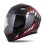 Moto přilba CASSIDA Orbit StriX (černá/šedá/červená/bílá) matná