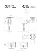 Quad Lock Fork Stem Mount PRO