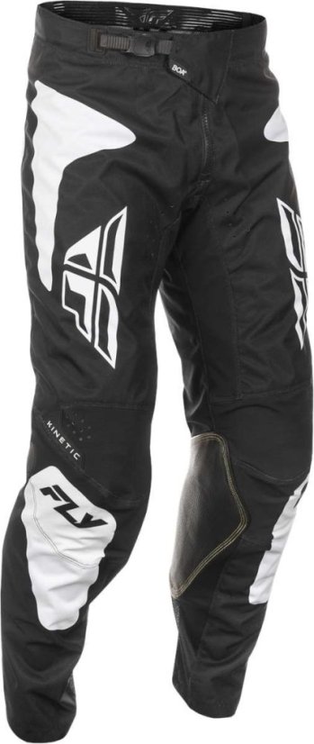 Motokrosové kalhoty FLY Racing Kinetic SYM (černá/bílá)