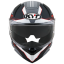 Moto přilba KYT R2R LED (černá/šedá/červená)