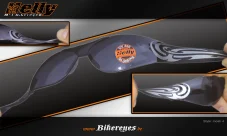 Moto brýle Helly Moab 4 černé kouřové