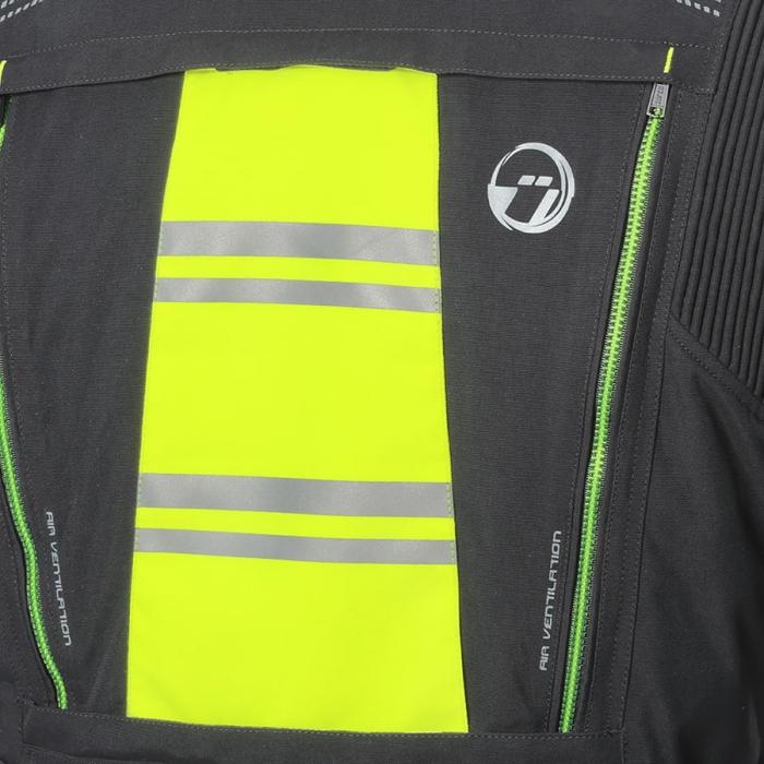 Textilní bunda na motorku BÜSE Travel Pro (černá/žlutá)