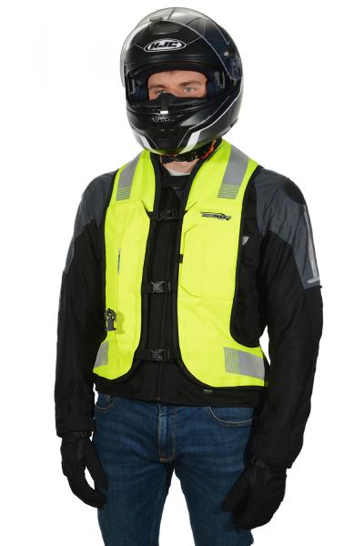 Moto airbagová vesta HELITE HiVis TURTLE 2 (žlutá fluo)