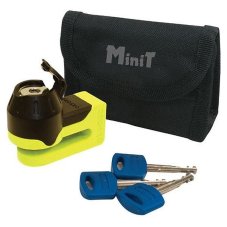 Zámek kotoučové brzdy OXFORD Mini T, žlutý