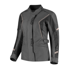 Textilní bunda na motorku Rusty Stitches Leah (antracitová/černá) dámská