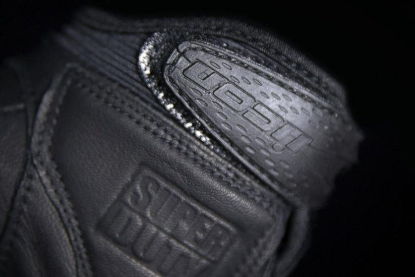 Kožené rukavice na motorku Icon Superduty (černé)