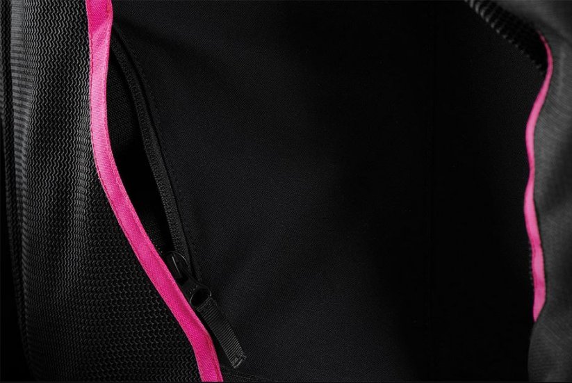 Textilní bunda na motorku Furygan Odessa 3v1 (černá/růžová) dámská