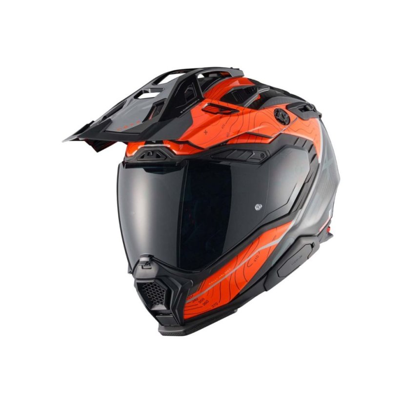 Moto přilba NEXX X.WED3 Furka (oranžová/šedá)