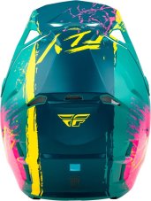 Přilba FLY Racing Formula CP Manic (modrá/růžová/žlutá)
