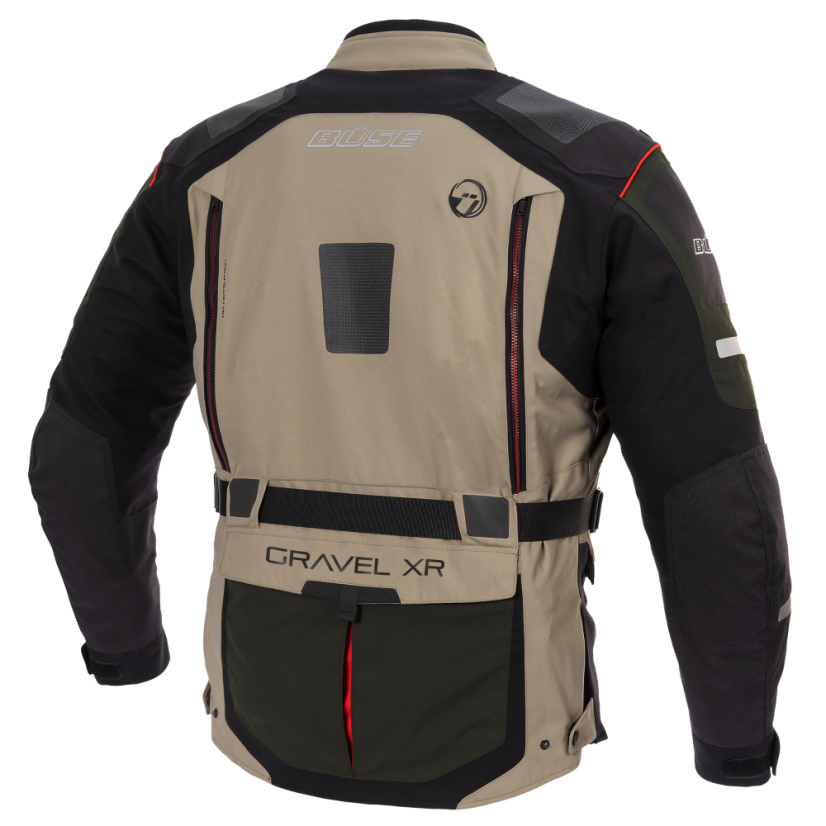 Textilní moto bunda Büse Gravel XR (písková) pánská