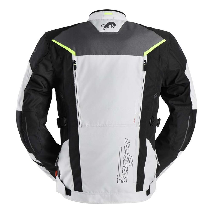 Textilní moto bunda Furygan Brooks (bílá/šedá/černá) pánská