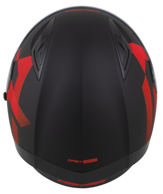 Moto přilba CASSIDA Orbit Grind (černá/červená) matná