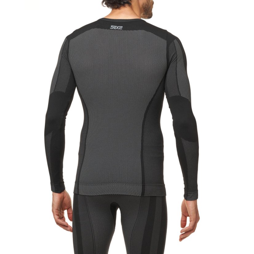 SIX2 TS2 V2 funkční triko dl. rukáv (carbon černá) UNISEX