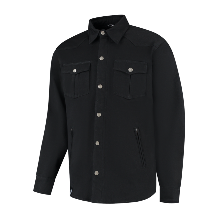 Košile na motorku Rusty Stitches Dean Fleece Tech (černá)