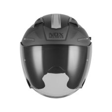 Moto přilba NOX N130 Ekto (černá matná/stříbrná) 2026