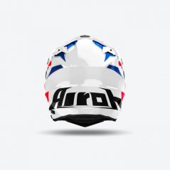 Enduro helma na motorku AIROH COMMANDER 2 REVEAL (lesklá modrá/červená)