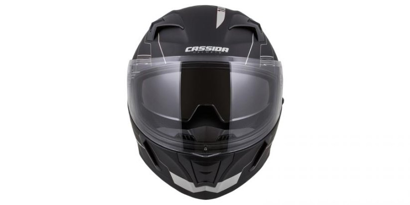 Integrální moto přilba CASSIDA Integral 3.0 TurboHead (černá matná/stříbrná)