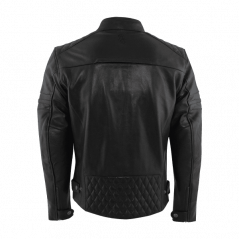 Kožená bunda na motorku RUSTY STITCHES Super Jari V2 (černá)