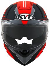 Moto přilba KYT R2R Led (černá/červená)