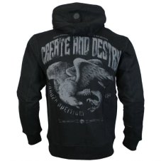 Mikina na zip Yakuza Premium 3925A Create and Destroy černá