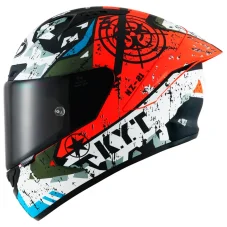 Moto přilba KYT NZ Race Blazing (černá/červená)