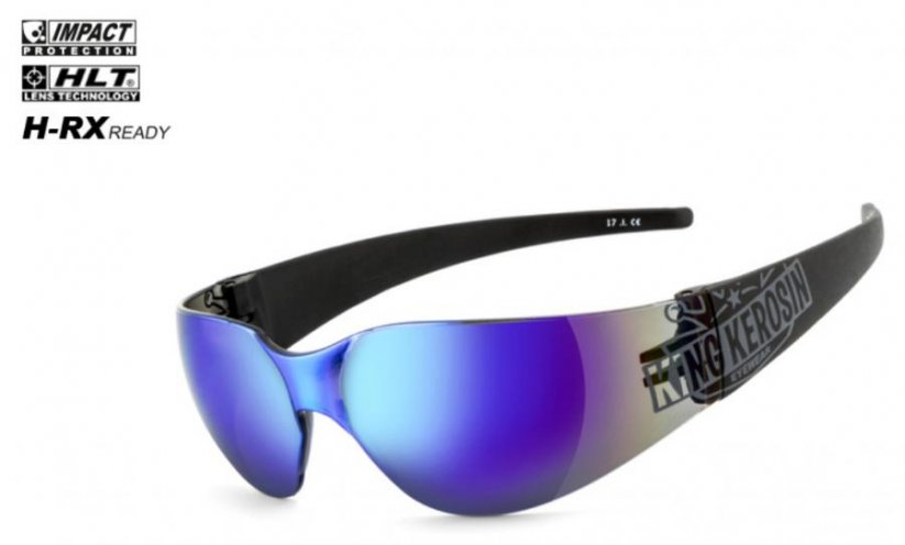 Moto brýle King Kerosin KK206 laser modrá