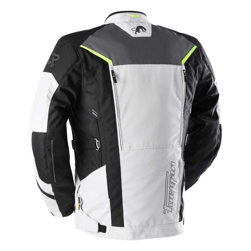 Textilní moto bunda Furygan Brooks (bílá/šedá/černá) pánská