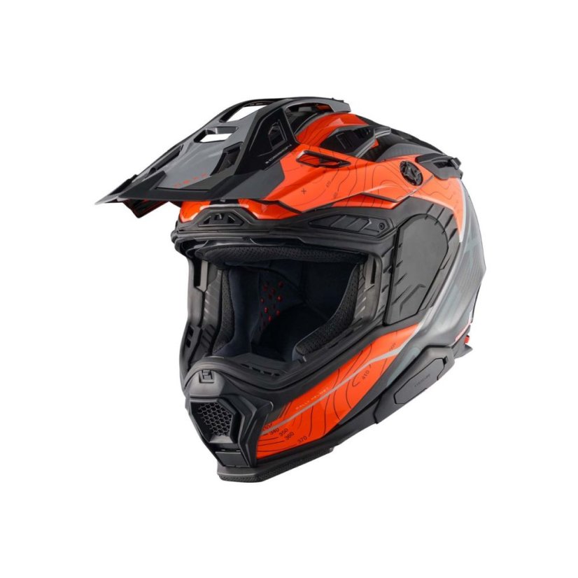 Moto přilba NEXX X.WED3 Furka (oranžová/šedá)