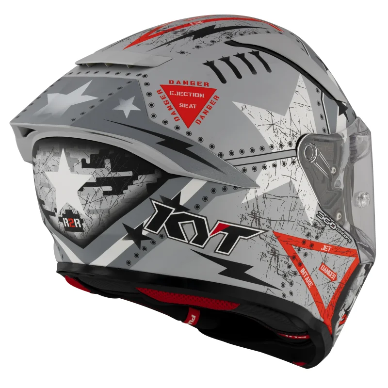 Moto přilba KYT R2R Assault (šedá)