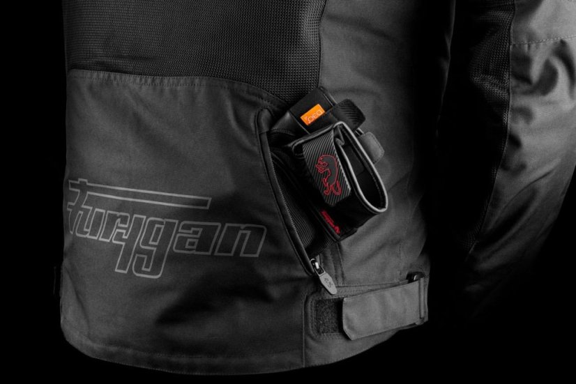 Textilní bunda na motorku Furygan Aquilon (černá) pánská