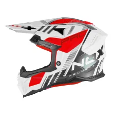 Motokrosová helma NOX N634 MX Storm (bílá/červená/černá)